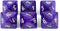 Purple D8 Dice - Pearl Effect - Set of Six...