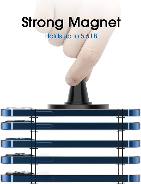 TechMatte MagGrip Car Vent Mount, Magnetic Air Vent Smartphone Holder for iPhone 16 15 14 13 12 Series...