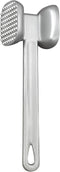 HIC Kitchen Non-Stick Dual-Sided Meat Tenderizer, Toothed and Plain Heads, Silicone-Coated...