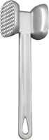 HIC Kitchen Non-Stick Dual-Sided Meat Tenderizer, Toothed and Plain Heads, Silicone-Coated...
