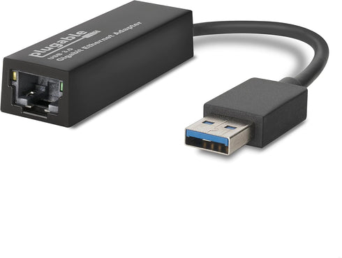 Plugable USB to Ethernet Adapter, USB 3.0 to Gigabit Ethernet, Supports Windows 11, 10, 8.1, 7, XP, Linux, Chrome OS...