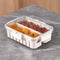 Refrigerator Organizer Box, Food Storage Container Fruit Storage Container for Fridge with 2 Drain Basket in One Container, Stackable Vegetable St...
