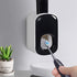 Toothpaste Dispenser,Automatic Toothpaste Squeezer Fit for Kids and Adults,Hands Free Wall Mounted Toothpaste Holder With Self-stick Sticker,Punch...