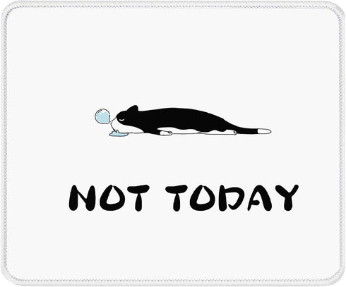 Not Today Theme Mouse Pad for Desk, Computer or Gaming Mousepad, Cute Animal Mouse Mat, Funny Birthday Gifts for Coworkers, Friends, Families...