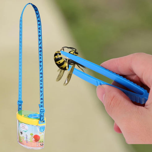 1 Set Children's Insect Collector Insect Cage Habitat Outdoor Jars Catcher Viewer with Magnifier Science Magnifier Cages Toy Toddler Portable Coll...
