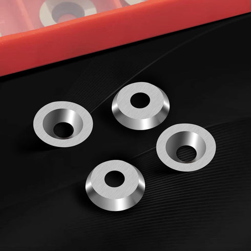 12mm Round Carbide Inserts for Woodturning, R12 X 2.5mm Indexable Tungsten Carbide Cutter Inserts Set fits for DIY Woodworking Wood Lathe Turning ...