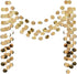 6 Pcs Glitter Champagne Gold Paper Circle Dots Garland (52 Feet) Party Hanging Bunting Birthday Party Decorations Engagement Party Bridal Shower W...
