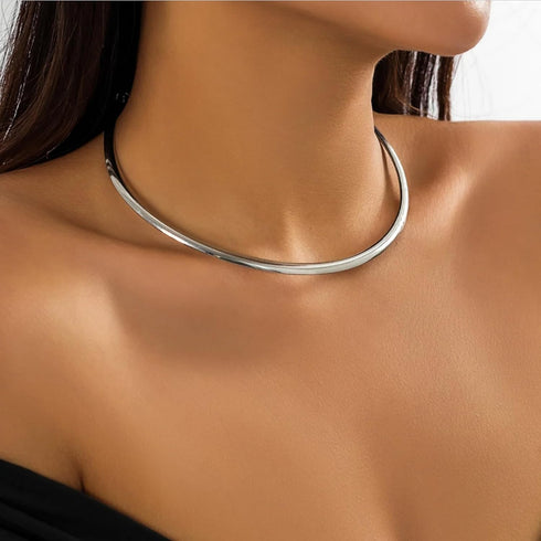 Metal Pearl Open Choker Necklace Adjustable Gold Pearl Choker Necklaces for Women Round Open Cuff Necklace Elegant Cuff Collar Necklace Statement ...
