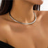 Metal Pearl Open Choker Necklace Adjustable Gold Pearl Choker Necklaces for Women Round Open Cuff Necklace Elegant Cuff Collar Necklace Statement ...