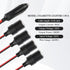 11.81 Inch Car Cigarette Lighter Splitter with 20A Fuse,1 to 4 Car Charger Splitter,Universal Power Adapter 12V Cigarette Lighter Socket for Car,T...