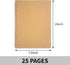 DSTELIN 10 inch x 7.5 inch, 100GSM, Blank Spiral Notebook, 2-Pack, Soft Cover, Sketch book, 50 Pages / 25 Sheets, (Brown)...