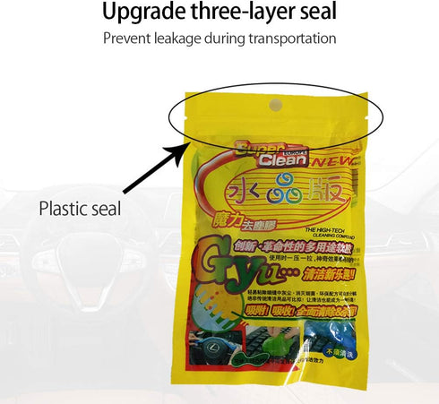 Car Cleaning Gel, 75g/2.6oz 1 Pack Car Detailing Tools, Universal Cleaning Kit for Car Keyboard Microphone Remote Control, Dust, Cookie Crumbs, Ha...