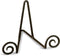 Small Swirl Front Design - 5 Inch Black Iron Decorative Easel Display Stand for Photos/Plates...