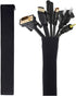 Cable Management Sleeve, JOTO Cord Management System for TV/Computer/Home Entertainment, 40 inch Flexible Cable Sleeve Wrap Cover Organizer, 2 Pie...