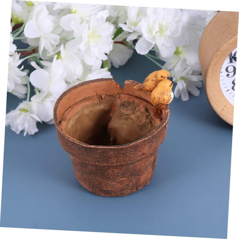 Yardwe 1pc Cactus Pot Bonsai Plant Pot Succulent Resin Bonsai Pots Ceramic Pottery Planter Ceramics Plants Pots Ceramic Planter Bonsai Planter Pot...