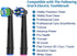 8pcs Replacement Heads Compatible with Oral B Electric Toothbrush, 4pcs Precision Clean and 4pcs Cross Clean Brush Heads, Black...