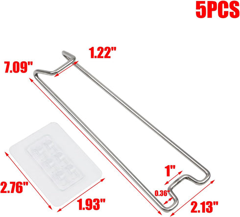 MY MIRONEY 5Pcs Adhesive Easel Back Silver Metal Picture Frame Easel Back Stand Self Stick Easel Back Support for Photo Paintings Display, 7.09" H...