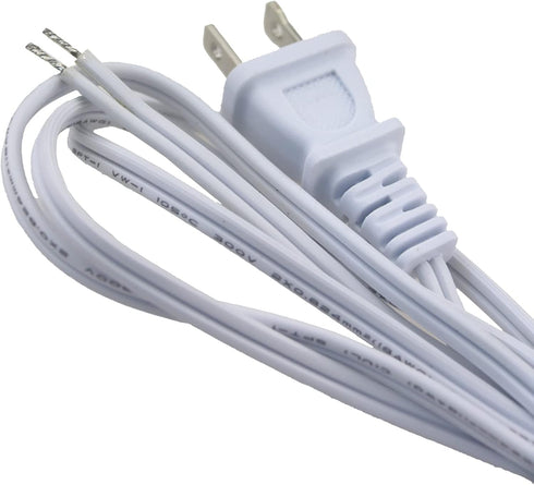 Rextin 2 pcs Light Cord with Foot Switch 1.8m / 5.9FT Lamp Cord Stripped Ends,Lamp Cord with Foot Pedal Switch and Plug Replacement for Wire DIY a...