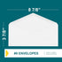 #9 Envelopes Letter Size - 80 Pack - 3 7/8 x 8 7/8 inch White Business Envelopes with Gummed Seal - Return Mailing Envelopes - Legal Envelopes for...