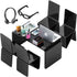 16Pcs Miniature Laptop Computer Tablet Toy Phone Pad and Coffee Juice Doll Accessories Mini Chairs and Table Glasses Headset Drink Playset Girl Sm...