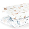 GRSSDER Stretch Ultra Soft Jersey Knit Changing Pad Cover Set 2 Pack,Change Table Pad Covers Fit 32"/34" x 16" Pads Safe and Snug,Stylish Cute Wha...
