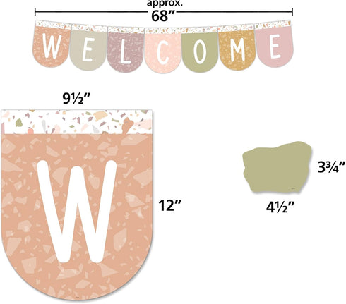 Teacher Created Resources Terrazzo Tones Welcome Bunting Bulletin Board (TCR7200)...