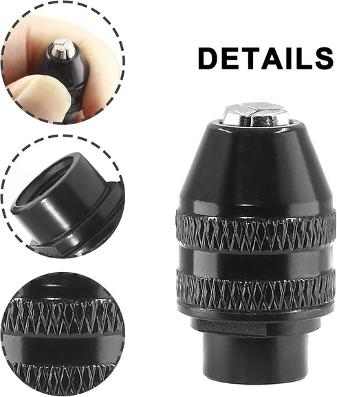 2 Pack Keyless Chuck Quick Change Chuck Replacement 1/4 Chuck for 4486 Rotary Tools...