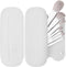 Travel Makeup Brush Holder,Silicon Portable Cosmetic Face Brushes Holder with Built-in Brush Cleaner,Upgrade Travel Essentials Makeup Brush Case,M...