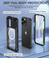 Caka for iPhone 15 ProMax Case, iPhone 15 Pro Max Case with Screen Protector & Camera Cover & Wireless Charging Full Body Heavy Duty Rugged Protec...
