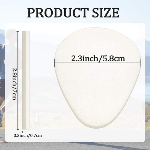 20 Pieces Metatarsal Felt Pads Foot Insert Pads Ball of Foot Cushion for Foot Pain Relief Forefoot and Sole Adhesive Foam Foot Pad for Men and Wom...