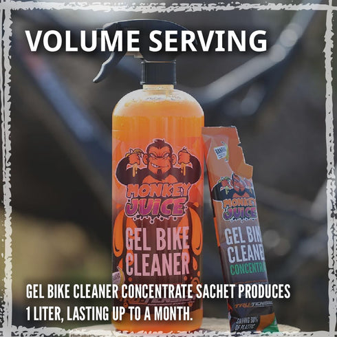 Tru-Tension | Monkey Juice Gel Bike Cleaner | Perfect For Road Riding, Off-Road, Commuting & Touring | Motorcycle Tools & Accessories | 100ml Conc...