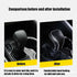 Rifoda for Camry Leather Gear Shift Knob Cover Trims Fit for Toyota Camry 2018 2019 2020 2021 Interior Accessories Protective Cover Decoration Bla...