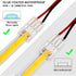 COB LED Strip to Wire Connector 20 Pieces Waterproof LED Adapter Connectors Transparent Solderless LED Light Strip Connectors for Strip Light Unwi...