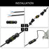 5-Pack IP68 Waterproof 2 Way 3-Core Junction Box Electrical Cable Connector, M16 Wire Range(3.5-10mm), Wire Connector for Outdoor Quick Repair Ext...