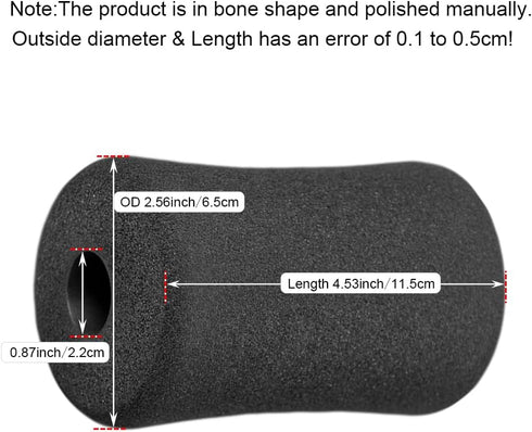 Sponge Foam Foot Pad Roller Pair, Used for Replacing Gym Exercise Equipment, Suitable for 1-inch Rod (Foam 4.53" X 2.56" Od X 0.87" Id)...