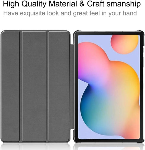 for Samsung Galaxy Tab S6 Lite 10.4 2020 P610 P615 Smart Cover, Ultra Slim Folio Stand Lightweight Auto Sleep/Wake Up Leather Case for Galaxy Tab ...