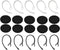 Zotech Universal Small Clamp Bluetooth Ear Hook Loop Clip and Foam Set of 20...