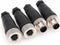 Eonvic 2 Sets M12 5 Pin Male & Female A Code Circular Aviation Plug Industrial Sensor Connector 60V 4A Waterproof Straight 12mm Connector Plug Cab...