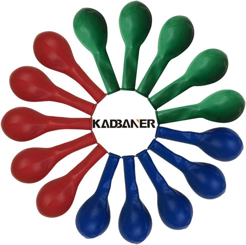 KADBANER Green Red Blue Balloons,100 Pack 12 Inch Latex Balloons,for Wedding Birthday Party Baby Shower Christmas Party Decorations...