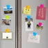 12-Piece Fridge Magnets Magnetic Clips, Refrigerator Magnet Metal Clip Memo Note Clip Paper Clamp Great to Whiteboard Wall Fridge Kitchen Calendar...