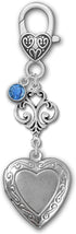 Locket for Wedding Bridal Bouquet with Something Blue for Bride Gem Memory Locket Add Picture or Other Small Mementos...