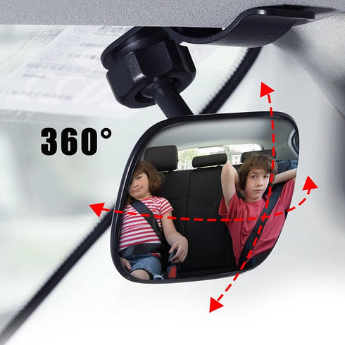 Automotive Interior Rearview Baby Mirror right Wide Angle Convex Mirror for Infant Toddler Child Children Backseat Adjustable Rearview...