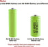 JINTION Rechargeable 2/3 AA Batteries NIMH Battery 1.2V 2/3 AA 650mah 12Pcs Button-Top Battery, 0.59 * 1.18 inch(They are not AA Size Batteries)...