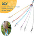 Chew Proof Dog Leash,2Pack Extension Metal Cable Lead,No Tangle Dual Dog Leashes,Multiple Leash for 2 Dogs,DHeavy Duty Dog Leash Extender for Coll...