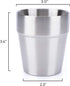 Beasea Stainless Steel Cups 8 oz, Metal Drinking Cups Set of 4, Stackable Stainless Steel Cups Double Wall Small Cup Insulated Drinking Cups Glass...