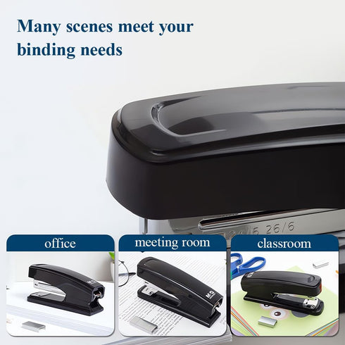 M&G Desktop Stapler Basic Stapler with 25 Sheet Capacity, Two Binding Modes, Portable Stapler with 1000 Staples and Remover, Durable Staplers for ...