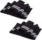 BENECREAT 2Pcs Elastic Fiber Ribbing Fabric, Black Stripes Pattern Knitted Waistband Knit Ribs Welts, Cuffs, Neck Bands for Trimming and Edging Ga...