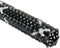Electriduct 3/8" PET High Flame Retardant Expandable Braided Flexible Cable Sleeve - Black w/White Tracer - 25 Feet...