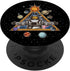Spiritual Astronaut Meditates In Space And feels The Galaxy PopSockets Adhesive PopGrip...