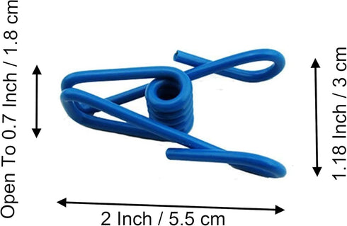 30 Pcs 2 Inch 10 Different Random Colors Chip Clips, PVC Coating High Elasticity Strength Clothes Pins, Food Clips and Bag Clips...